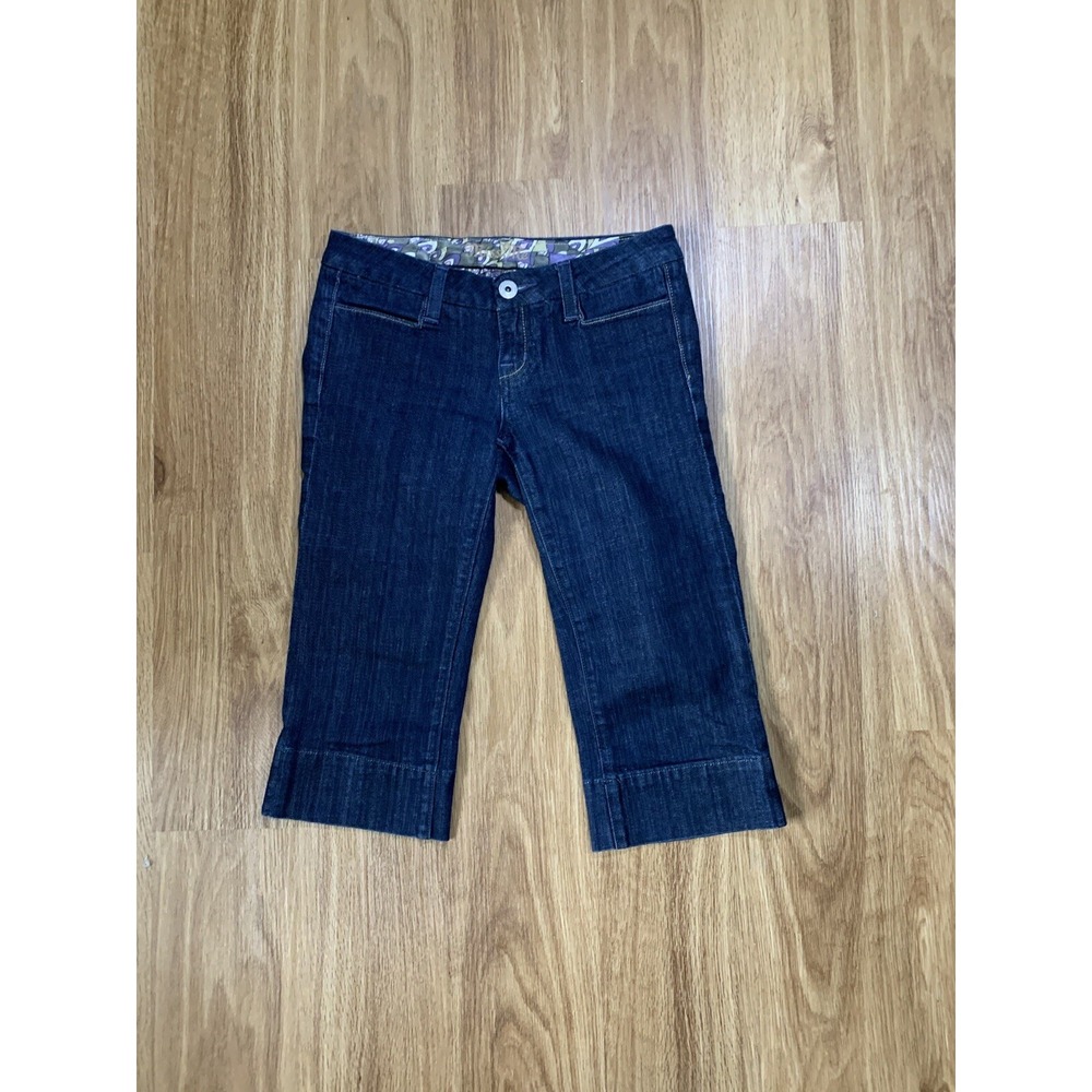 MISS ME Dark Denim Crop Capris‎ JP4509 Size 28 J3